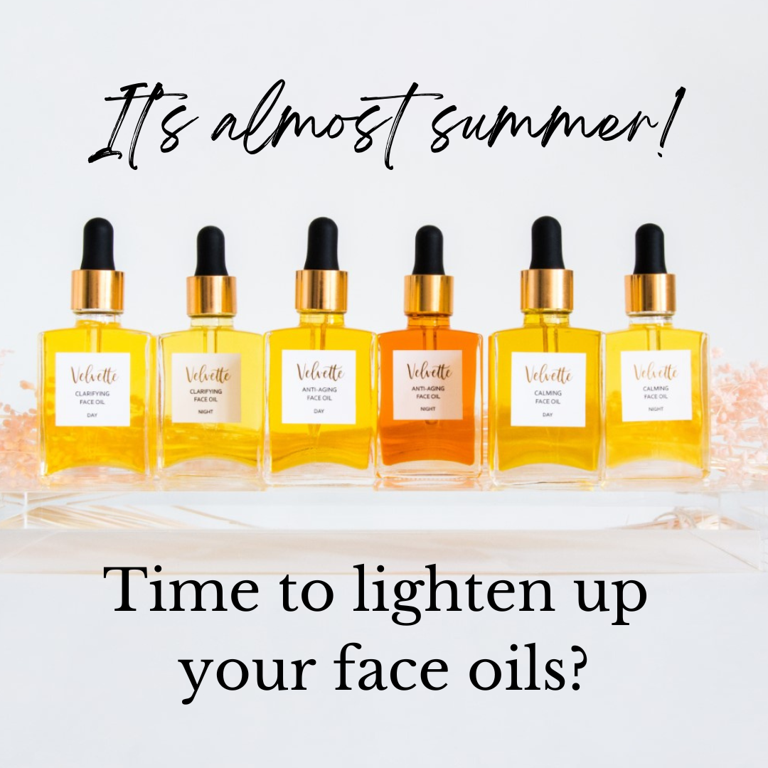 It's Almost Summer: Time to Lighten Up Your Face Oils?
