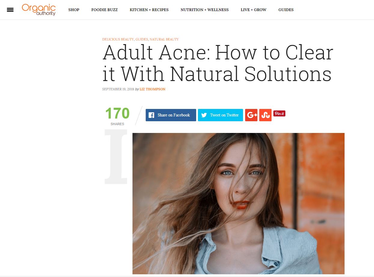 Organic Authority x Navago - Adult Acne: How to Clear it With Natural Solutions