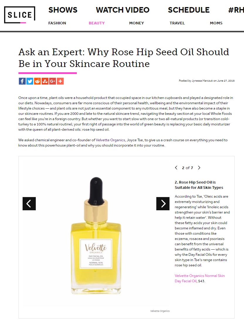 Learn All About Rose Hip Oils in Our Slice.ca Feature!