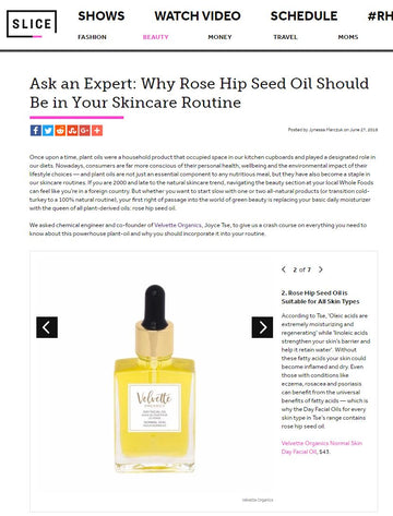 Learn All About Rose Hip Oils in Our Slice.ca Feature!